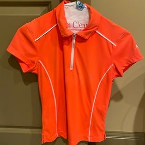 Orange Slazenger golf shirt